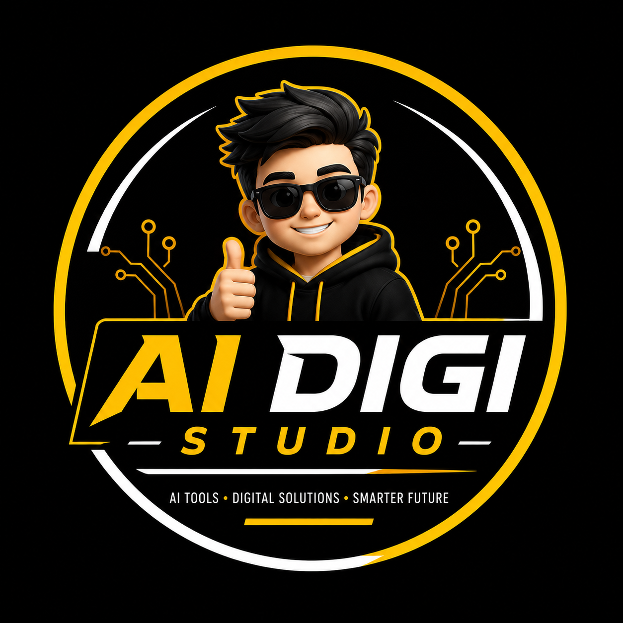 AI Digi Studio mascot logo